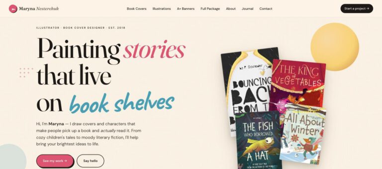 Maryna Nesterchuk - book cover designer